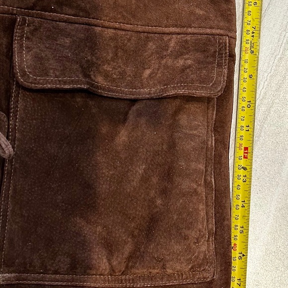 VINTAGE SHEEPSKIN SHEARLING “MARLBORO MAN” COAT JACKET WESTERN TRUCKER L BROWN - Picture 10 of 14